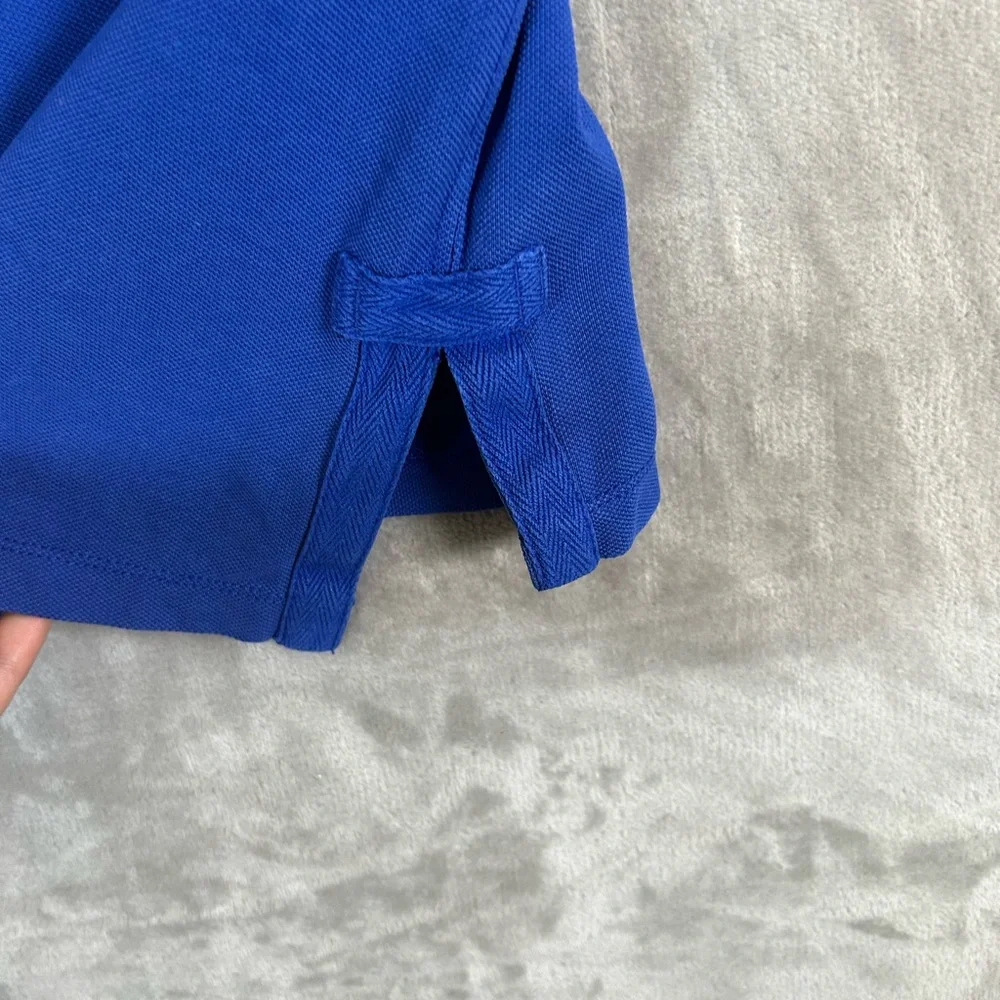 Polo Ralph Lauren nautical rugby blue white polo shirt with crest logo - Picture 12 of 15